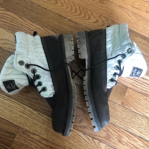 Timerbland | Women’s Leather Sweater Lace Boot 5 - Picture 3 of 8